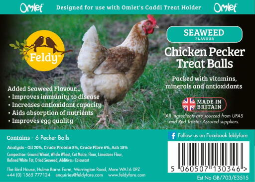 Seaweed Chicken Pecker Balls Label