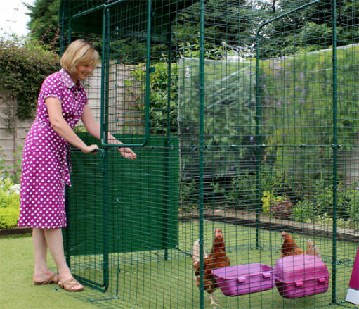 Stable Door makes feeding your hens easy