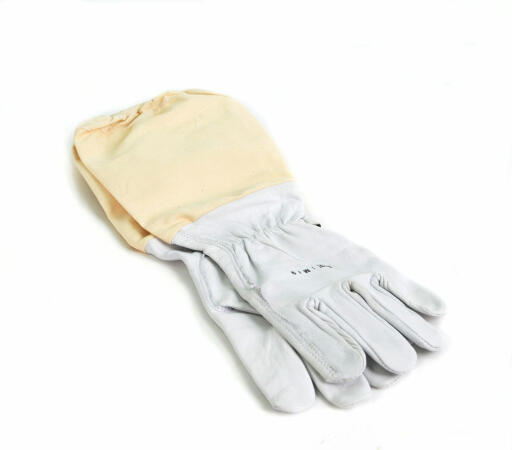 Leather beekeeping gloves