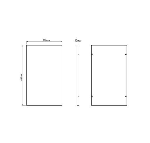 dimensions of a dog wardrobe shelf 36