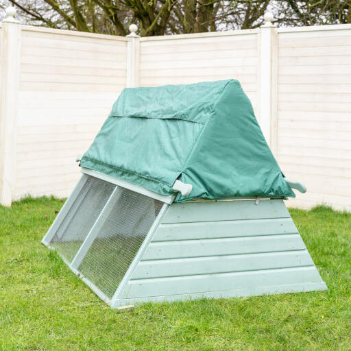 Boughton Wooden Chicken Coop with Weather Protection Cover in Garden