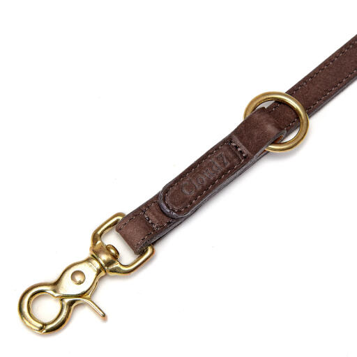 Cloud7 Luxury Leather Dog Leash Lead Mocca