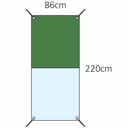 Dimensions for the Eglu Cube 1m Combi Cover