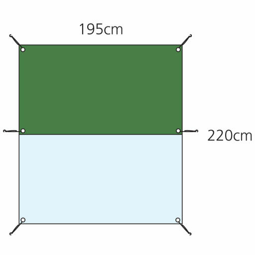 Dimensions for the 2m Combi Eglu Cube Cover