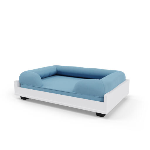 Fido Dog Sofa Frame 36 with Bolster Dog Bed Sky Blue