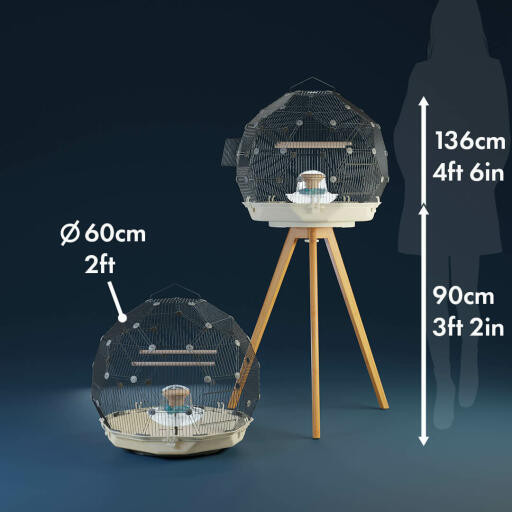 Omlet Geo Bird Cage Dimensions