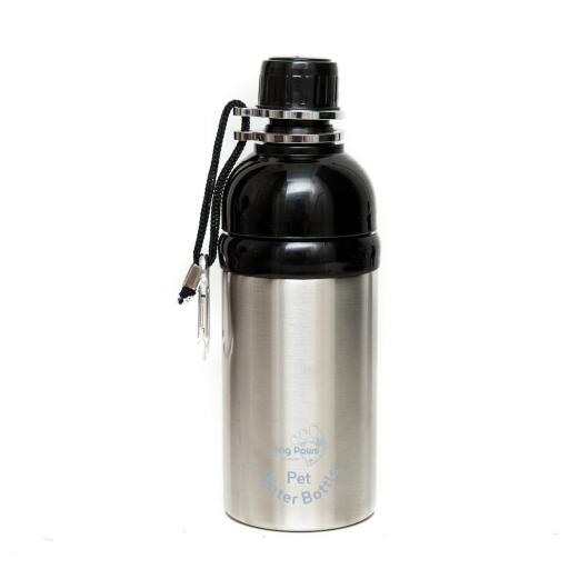 Stainless Steel Dog Water Bottle 500ml Omlet