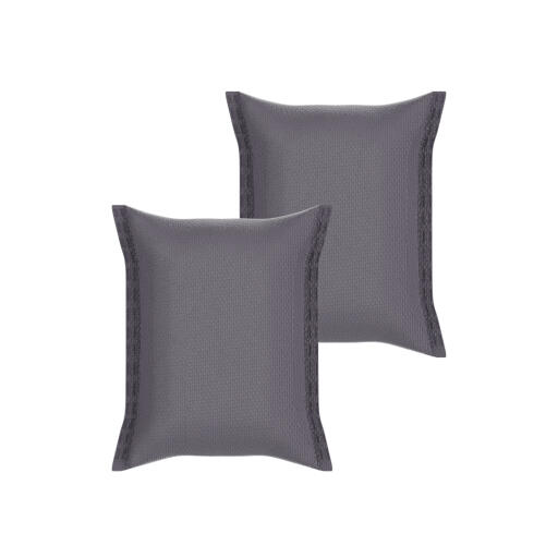 Two grey activated charcoal filter bags