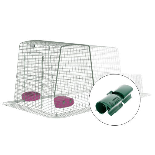 Omlet Eglu Cube Large Chicken Coop Run with Double Run Clip