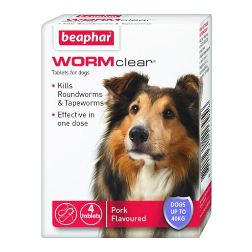 Beaphar Wormclear Tablets for Dogs up to 40kg