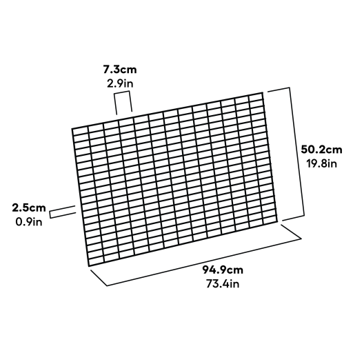 Cube Mk2 Run Panel Frame Side Dimensions (064.1065)