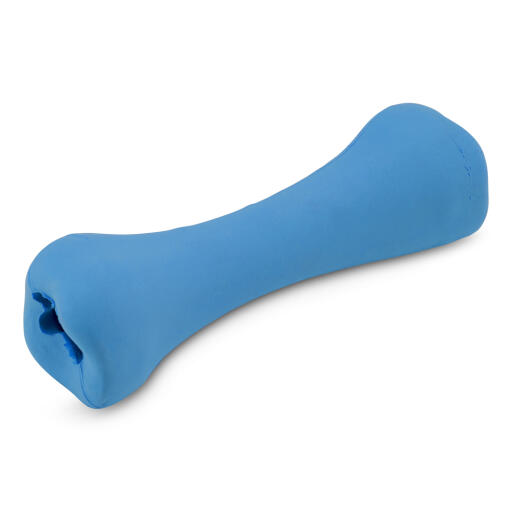 Beco blue rubber bone dog toy