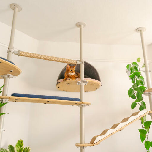 Indoor Freestyle Cat Tree Vertical Pole Kit 2.15m to 2.6m