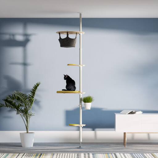 Freestyle floor to ceiling indoor cat tree - The Meower Kit.