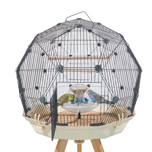 Geo Bird Cage Feeder and Drinker Omlet