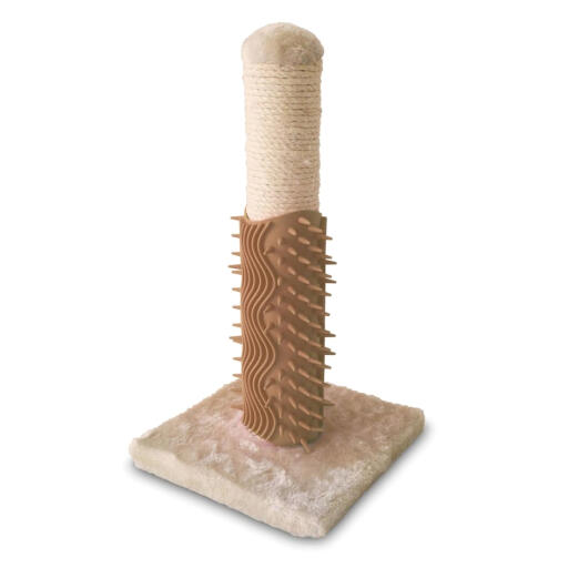 Igloo Beauty Grooming Cat Scratching Post Beige