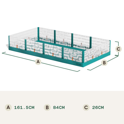 Large hamster playpen dimensions (cm)