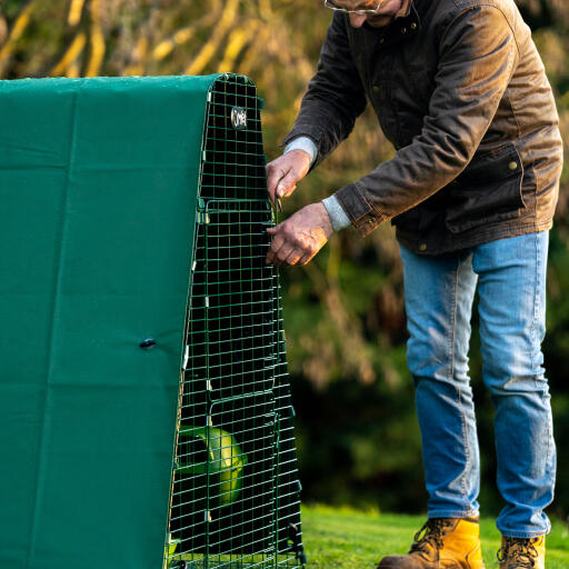 Heavy duty run cover for eglu go up chicken coop