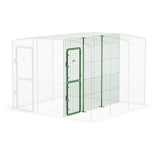 Walk in Run Partition High - 3 Panels (Side View)