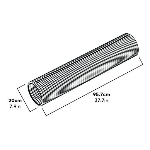 Zippi Boxed Tunnel Single Pack Dimensions (063.0007)