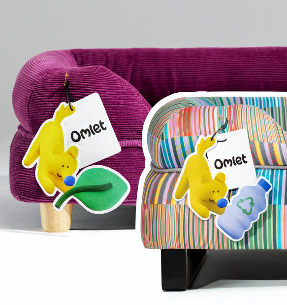 close up of sustainable quality fabric choices for the bolster dog bed