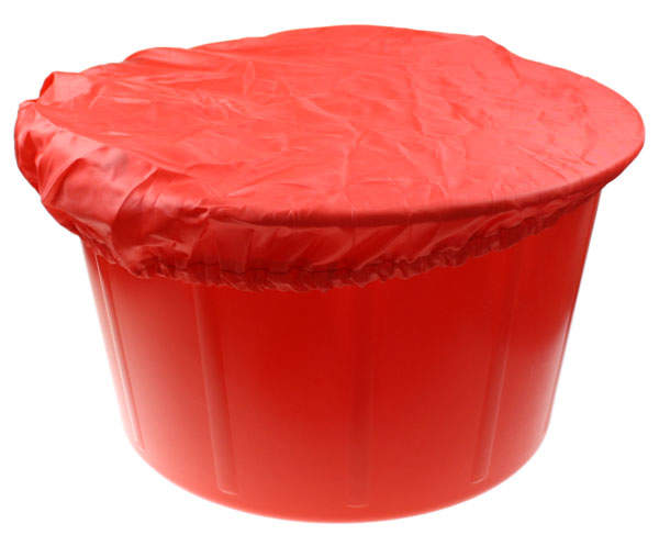 Feed Bucket Cover Red Chicken Feed & Treats For Chickens Chicken
