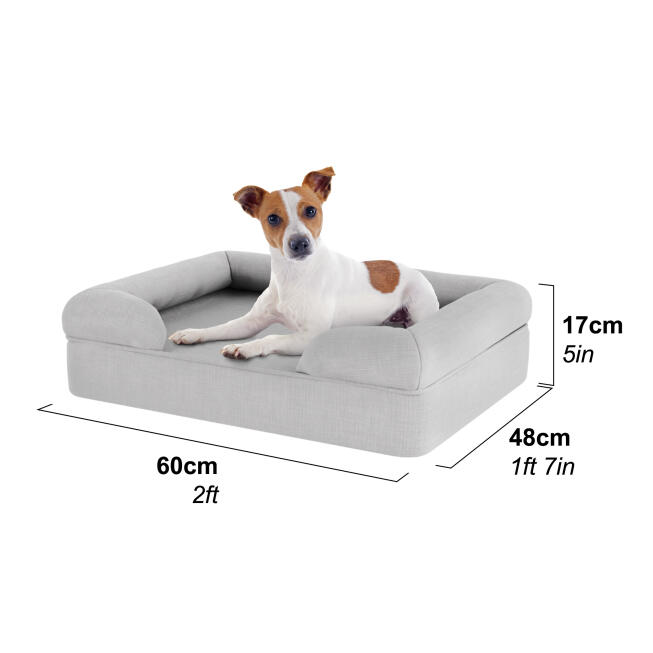 Memory Foam Bolster Dog Beds Omlet