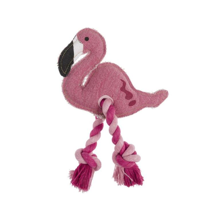 dog toy flamingo