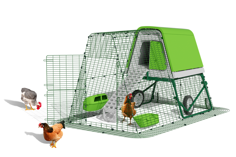 Eglu go up chicken coop with run designed by Omlet