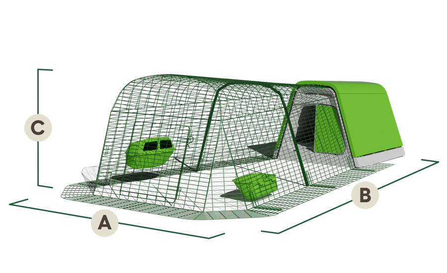 eglu go chicken coop dimensions