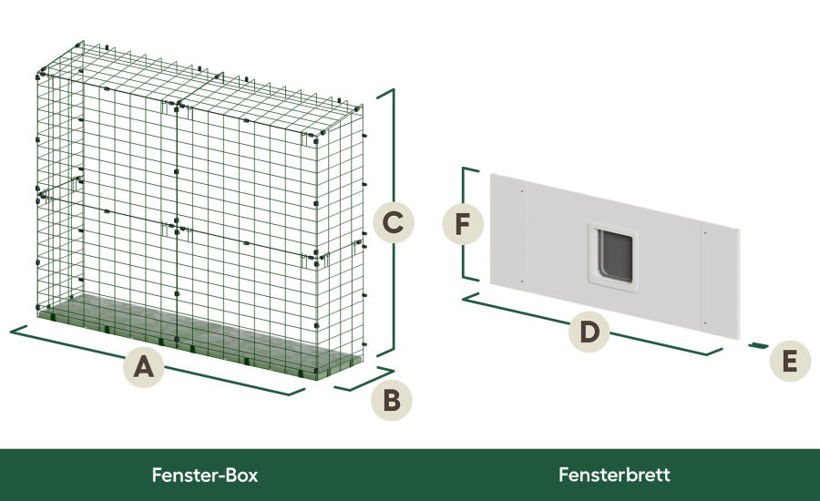 catio tunnel window box and board dimensions