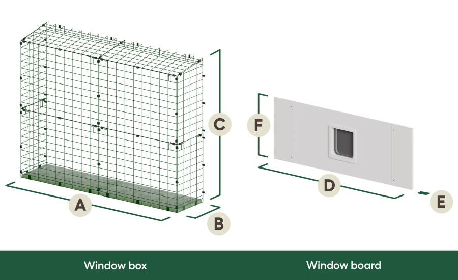 omlet catio tunnel window box and board