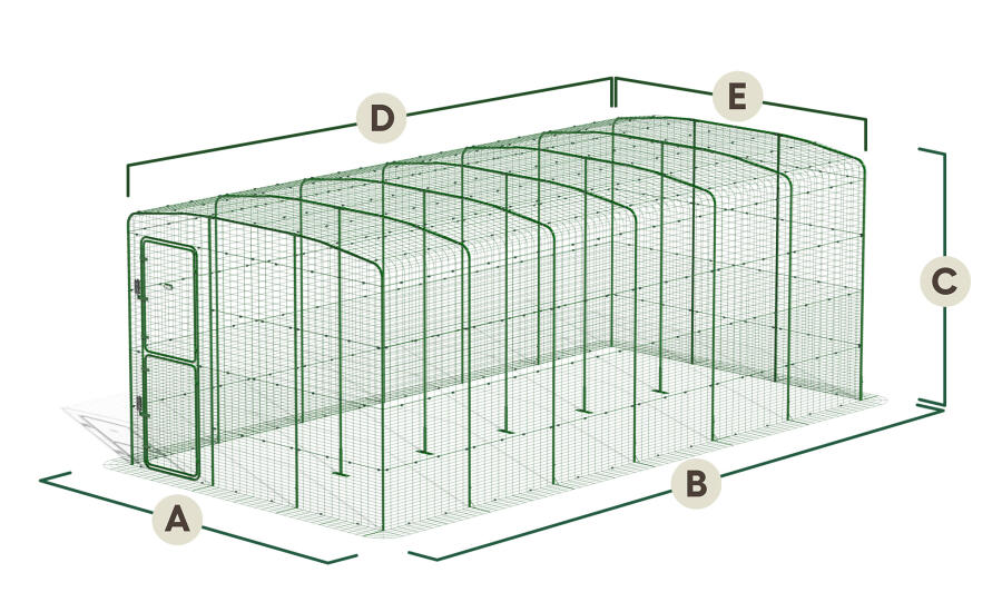 Dimensions of the Walk In Run 3x6x2