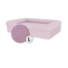 Omlet Memory Foam Bolster Dog bed Large in Lavender Lilac