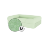 Omlet Memory Foam Bolster Dog Bed Medium in Matcha Green