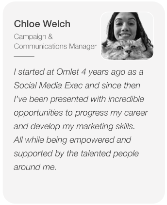 Work with us! Omlet Careers in Omlet
