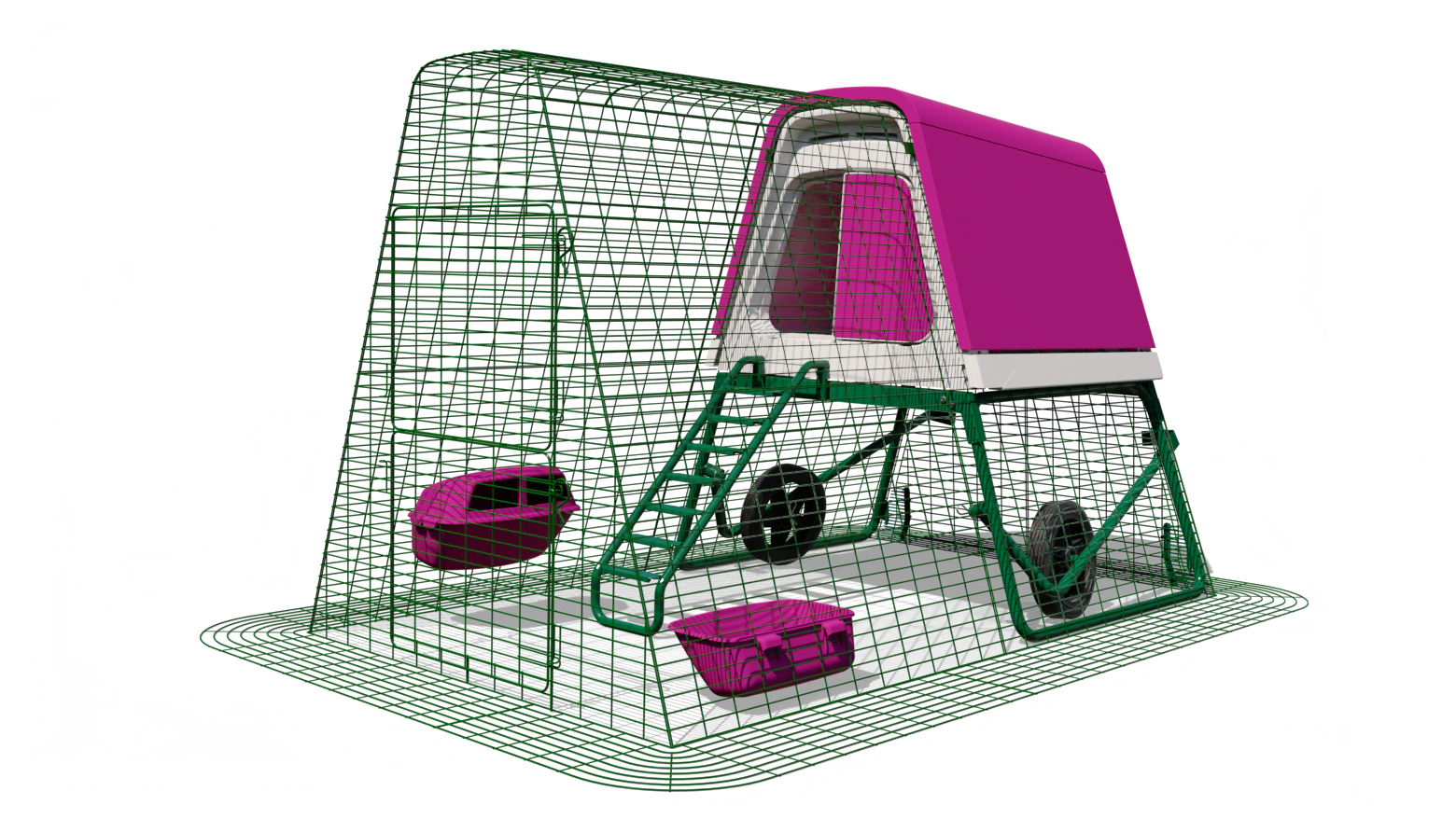 Eglu Go UP Chicken Coop with 2m Run and Wheels Package - Purple
