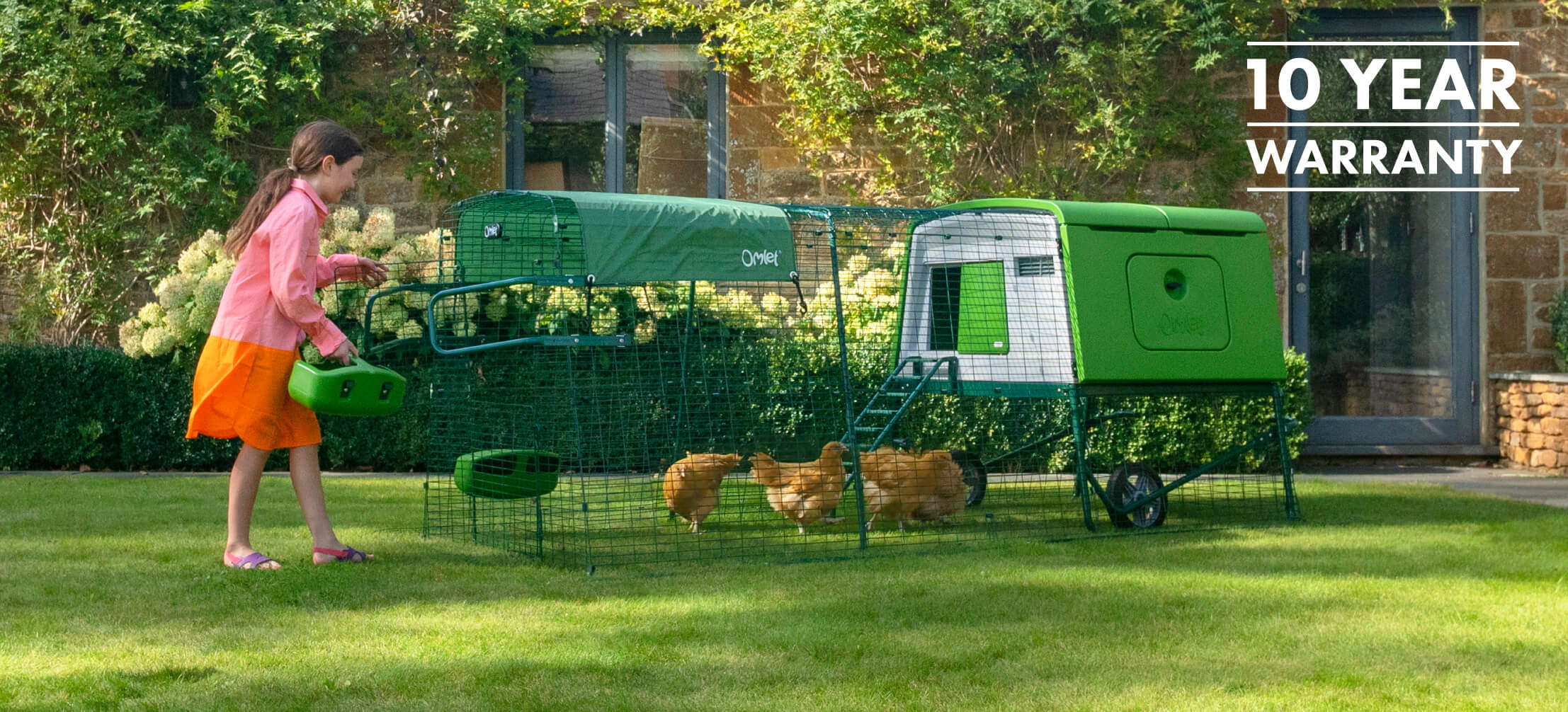 Large Eglu Cube Chicken Coop with Runs Omlet