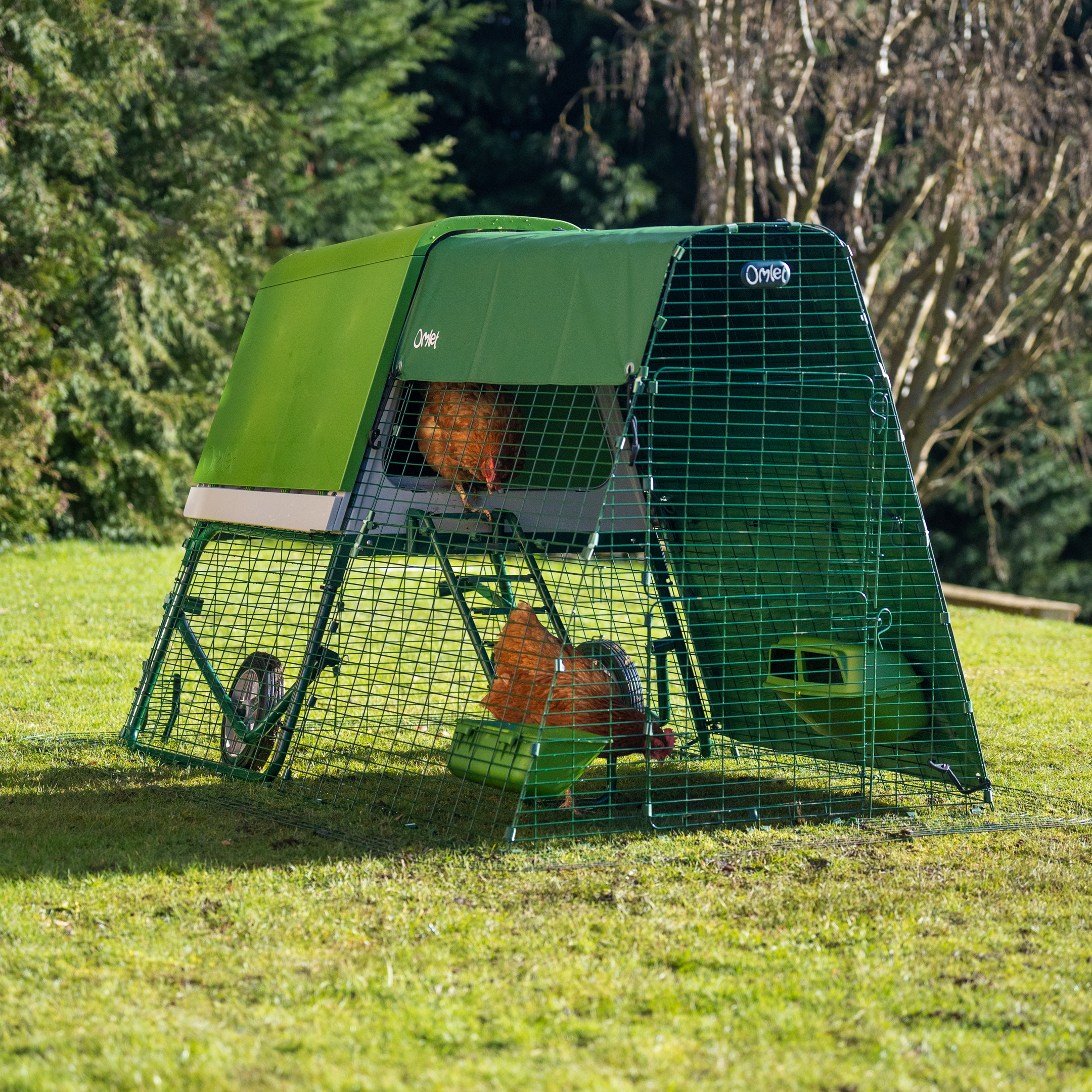 Eglu Go UP Chicken Coop with 2m Run Package - Leaf Green-69127