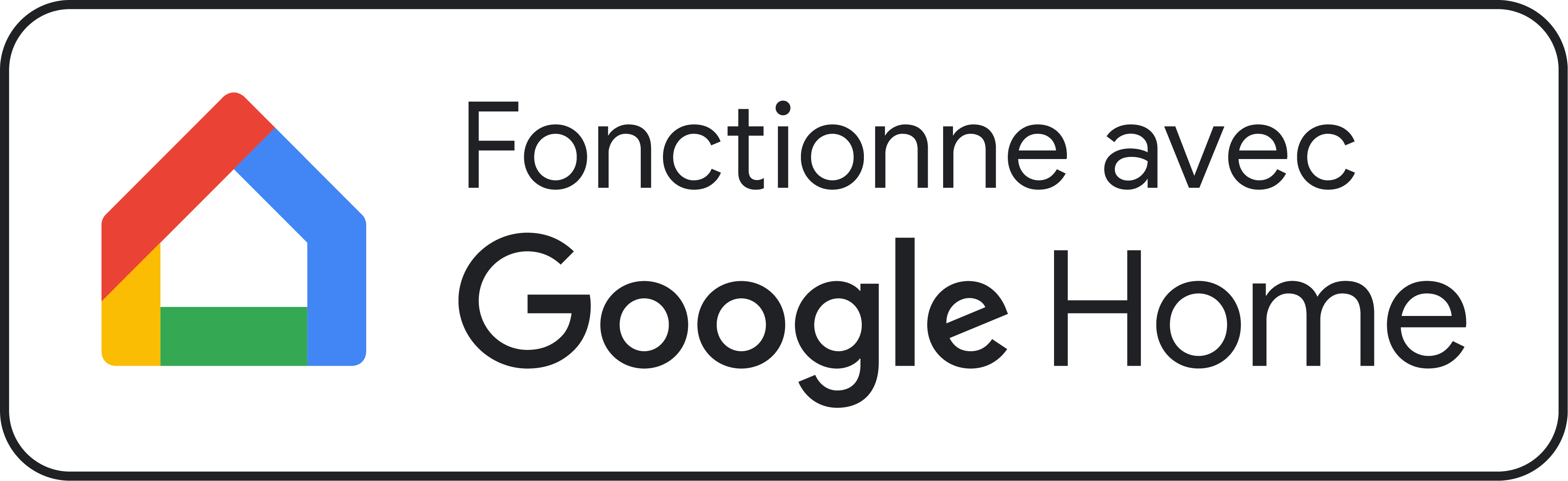 Fonctionne avec Google Accueil