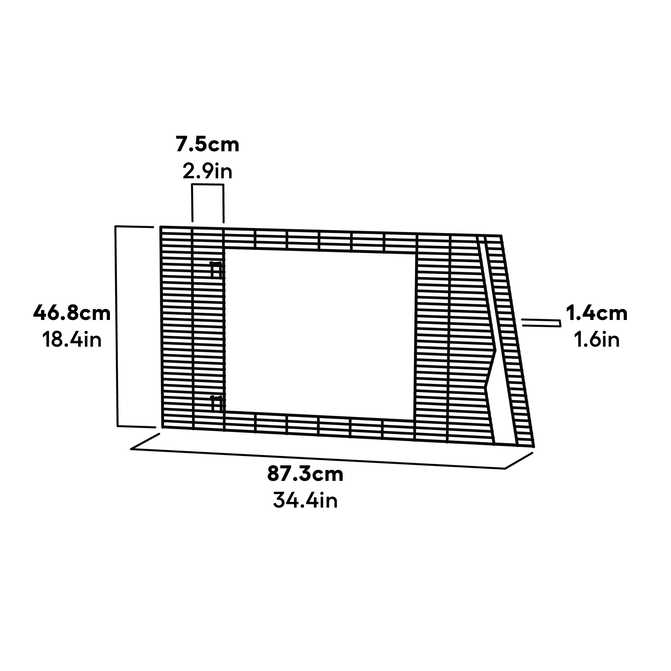 Eglu Pro Run Panel Frame Rear Right | Omlet