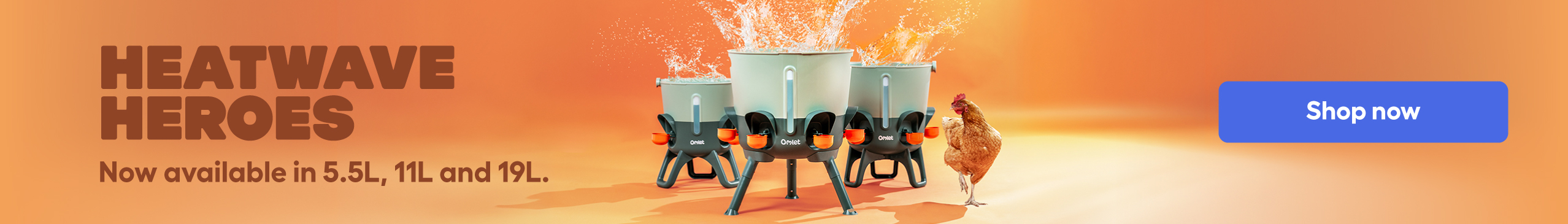 omlet insulated chicken drinker range