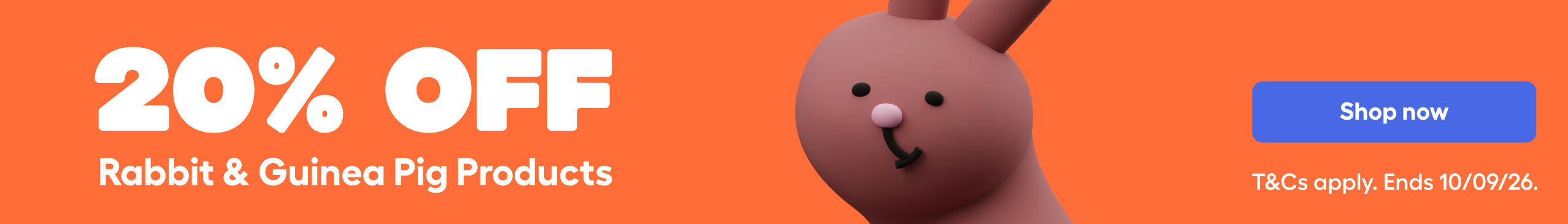 save 20% off rabbit