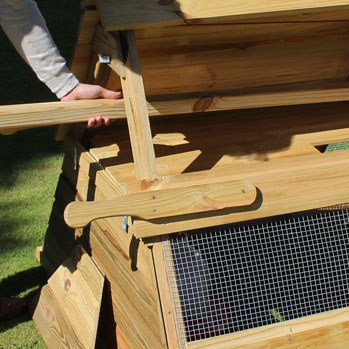 Interior of Boughton chicken coop.