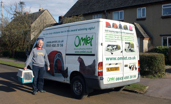 An Eglu and Chickens, Delivered Right to Your Door.