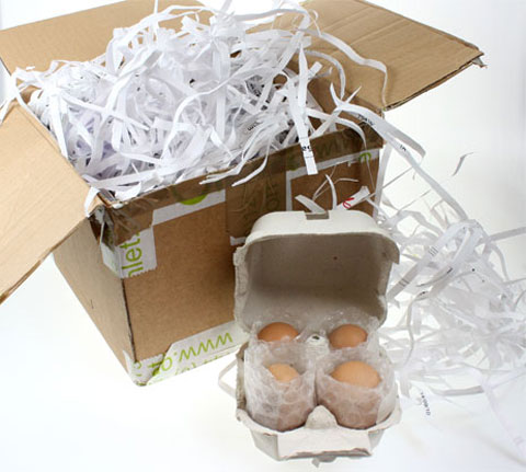 Some egg package for the post