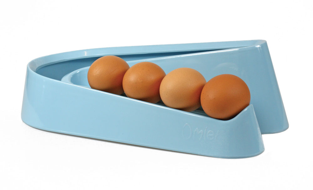Egg Ramp Plastic Egg Holder for Storing a Dozen Eggs