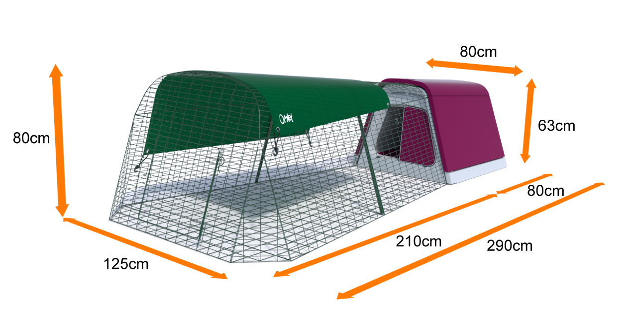The dimensions of the Eglu Go Rabbit Hutch and Run
