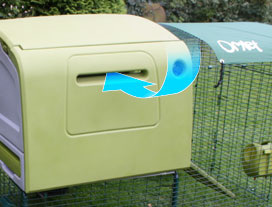 Draught free ventilation for your chickens