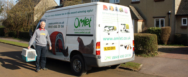 An Eglu and Chickens, Delivered Right to Your Door.